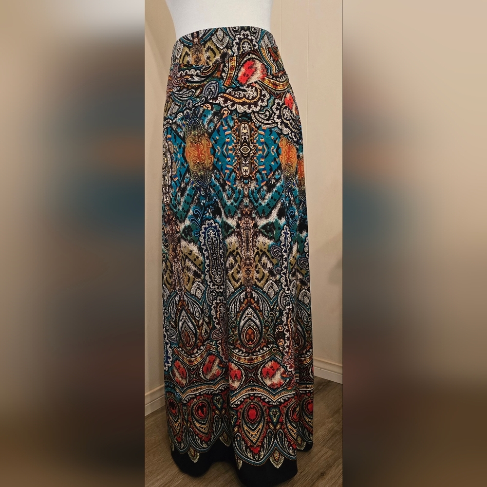 ECI New York Paisley Maxi Skirt